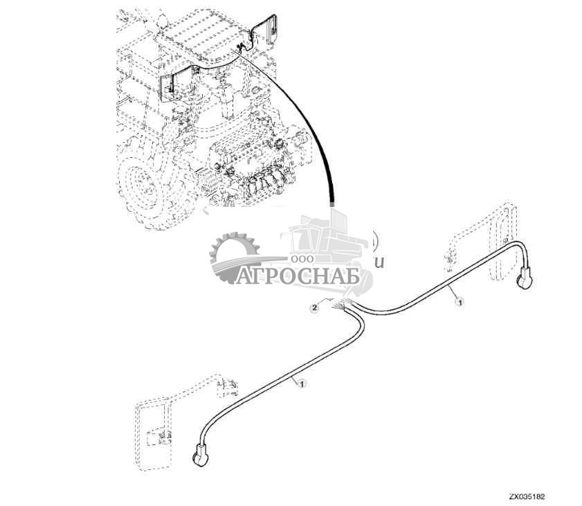 Жгут проводов, регулировка зеркала 